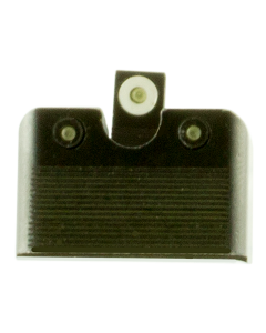 TruGlo TG-231G2MW Tritium Pro Night Sights Square High Set Green with White Outline Front/U-Notch Green Rear with Nitride Fortress Finished Frame for MOS Glock 40,41