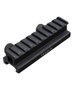 TruGlo TG-8980B Riser Mount  Black Hardcoat Anodized AR-15 AR-Platform 0.75" Mount Height Picatinny Rail