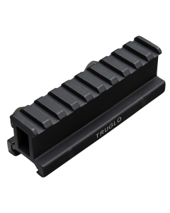 TruGlo TG-8990B Riser Mount  Black Hardcoat Anodized AR-Platform 1" Mount Height Picatinny Rail