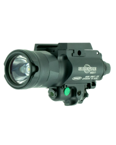 SureFire X400UHAGN X400UH Weapon Light w/Laser 1000 Lumens/5mW Output White LED Light Green Laser Universal/Picatinny Rails Mount Black Anodized Aluminum