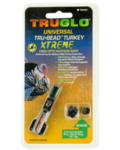 Truglo TG950X Tru-Bead  Universal Shotgun w/Ghost Ring Red/Green Fiber Optic Black
