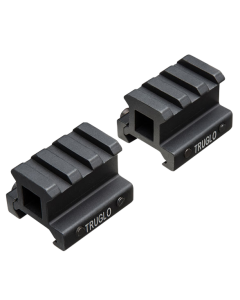 TruGlo TG-8982B Riser Mount  Black Hardcoat Anodized AR-Platform 0.75" Mount Height Picatinny Rail