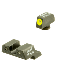 Trijicon 600784 HD Night Sight Set 3-Dot Tritium Green with Yellow Outline Front, Green with White Outline Rear Black Frame for Glock 42, 43, 43X, 48