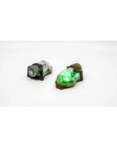 S&S Precision Manta Helmet Mounted Strobe – Green Overt (MS-0011) IR/Green (Black)