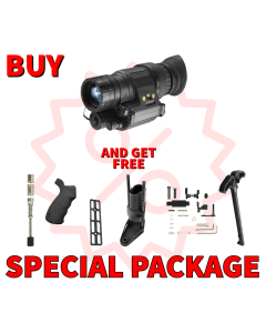 ATN PVS14-3WHPT, Night Vision Monocular - USA Gen 3, White Phospher, High-Performance, Auto-Gated/Thin-Filmed, 64-72 lp/mm, A-Grade Package