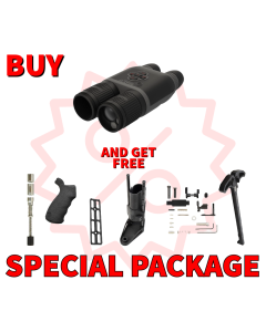 ATN BinoX 4T 640 2.5-25x Thermal Binocular with Laser Rangefinder Package
