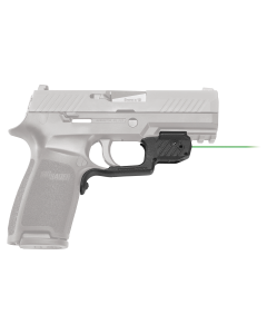 Crimson Trace LG420G Laserguard  5mW Green Laser with 532nM Wavelength & 50 ft Range Black Finish for Sig P320, M17, M18 (Except Subcompact Variant)