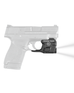 Crimson Trace LTG770 Lightguard  S&W M&P Shield/M2.0 For Handgun 110 Lumens Output White LED Light Trigger Guard Mount Black Anodized Polymer