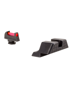 Trijicon 601023 Fiber Sight Set  Interchangeable Fiber Optic Green & Red Front, Black Rear Black Frame for Most 9/40 Glock