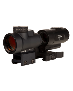 Trijicon 2200057 MRO HD w/Magnifier Matte Black 1x 25mm 2/68 MOA Illuminated Red LED Dot/Circle Reticle