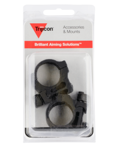 Trijicon AC22005 Scope Ring Set  Picatinny Rail 1" Black Hardcoat Anodized Aluminum