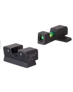 Trijicon 601114 DI Night Sight Set Sig P-Series w/#6 Front &  #8 Rear Sights Tritium/Fiber Optic Green Front, Green Rear Black Frame
