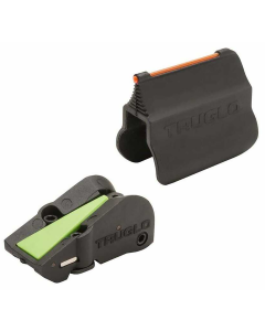 TruGlo TG-TG940 F.A.S.T Universal Shotgun Sight Red Fiber Optic Front, Green Ramp Style Rear Black for Turkey Shotgun