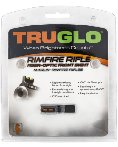 TruGlo TG-TG975R Rimfire Front Sight Red Fiber Optic with Black Steel Frame for Most Marlin