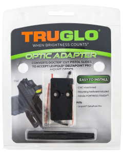 TruGlo TG-TG8952D Red Dot Sight Adapter Nitride Fortress Black Leupold DeltaPoint Pro