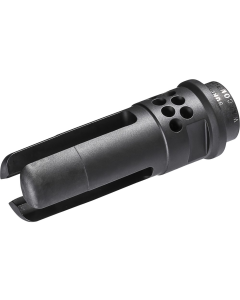SureFire WARCOMP556M15X1 Warcomp 3-Prong Flash Hider Black DLC Stainless Steel with M15x1 Threads, 2.70" OAL & Ports for 5.56x45mm NATO HK 417