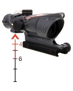 Trijicon 4x32 ACOG Riflescope with TA51 Mount Red Chevron Dual-Illuminated Reticle