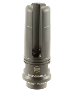 SureFire SF3P556MK46 Suppressor Adapter Flash Hider 5.56x45mm NATO 9/16"-24 tpi Steel Black Nitride