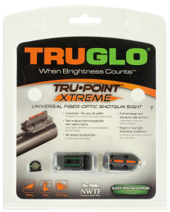 Truglo TG960 Tru-Point Extreme Deer/Turkey Universal Shotgun Red Fiber Optic Green Fiber Optic Black