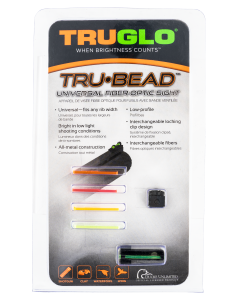 Truglo TG949A Tru-Bead Universal Shotgun Fiber Optic Green,Red,Yellow,Orange Front Black
