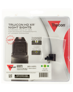 Trijicon 600870 HD XR Night Sight Set 3-Dot Tritium Green with Yellow Outline Front, Green with Black Outline Rear Black Frame for Springfield XD, XD Mod.2, XD-M