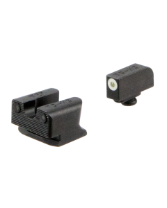 TruGlo TG-231W2W Tritium Pro Night Sights Square Green with White Outline Front/U-Notch Green Rear with Nitride Fortress Finished Frame for Walther PPS