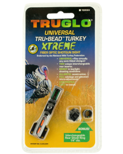 Truglo TG950X Tru-Bead  Universal Shotgun w/Ghost Ring Red/Green Fiber Optic Black