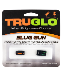 TruGlo TG-961R Slug Gun  Fiber Optic Red Front, Green Rear with Black Steel Frame for Remington Slug Gun