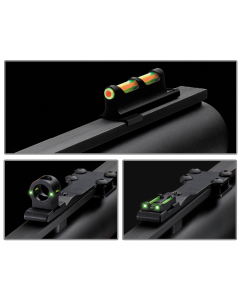 Truglo TG950XD Tru-Bead Turkey Sight Set Shotgun w/Vent Rib Green/Red Fiber Optic Green Fiber Optic Black w/Ghost Ring