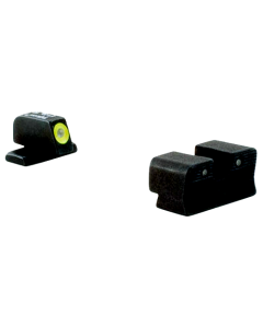 Trijicon 600573 HD Night Sight Set 3-Dot Tritium Green with Yellow Outline Front, Green with Black Outline Rear Black Frame for Sig P225,226,228,239,320 with #8 Front & Rear (Except P938,365)