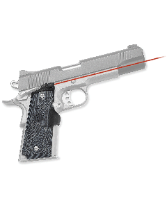 Crimson Trace LG904 Lasergrips Master Series 5mW Red Laser with 633nM Wavelength & 50 ft Range Black & Gray G10 Material for 1911 Commander, Government