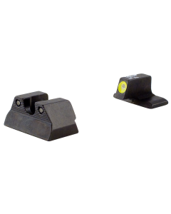 Trijicon 600600 HD Night Sight Set 3-Dot Tritium Green with Yellow Outline Front, Green with Black Outline Rear Black Frame for HK P2000, P2000SK