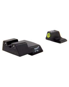 Trijicon 600602 HD Night Sight Set 3-Dot Tritium Green with Yellow Outline Front, Green with Black Outline Rear Black Frame for HK 45C,45C Tactical,P30,P30L,P30SK,VP9 (Except VP9 OR)