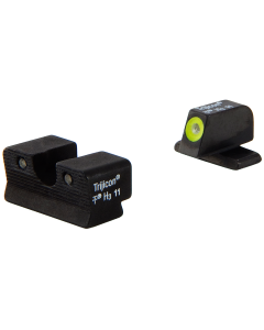 Trijicon 600578 HD Night Sight Set 3-Dot Tritium Green with Yellow Outline Front, Green with Black Outline Rear Black Frame for Sig P220,229,240,245,938,365 Pro 223,2340,245