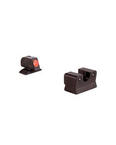 Trijicon 600619 HD Night Sight Set 3-Dot Tritium Green with Orange Outline Front, Green with Black Outline Rear Black Frame for Beretta 92A1, 96A1