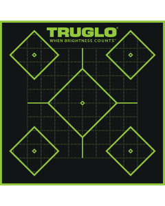 Truglo TG-14A6 Tru-See  Self-Adhesive Paper 5-Diamond Black/Green 6 Per Pkg