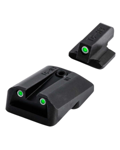 TruGlo TG-231G1A Tritium Night Sights Square Green Front/U-Notch Green Rear with Nitride Fortress Finished Frame for Glock 42, 43