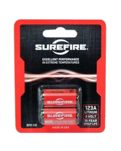 SureFire SF2CB CR123A  3 Volts Lithium 1500 mAh 2 Per Pkg