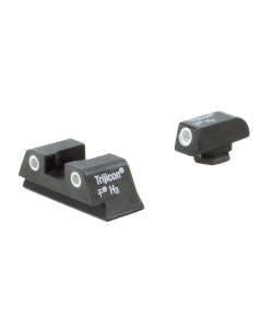 Trijicon 600777 Bright & Tough Night Sight Set Green Tritium with White Outline Front & Rear for Glock 42, 43, 43X, 48