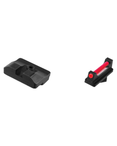 TruGlo TG-132G1 Fiber-Optic Pro Low Set Red Front, Black Rear with Black Finished Frame for Most Glock (Except MOS Variants)