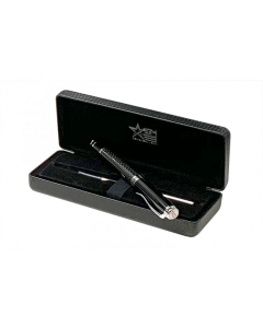 AGM Pen - "AGM" Ball Pen in Gift Box, Carbon-fiber Material, Color Grey, German ink