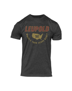 Leupold Made Here T-Shirt Charcoal Heather XL Short Sleeve