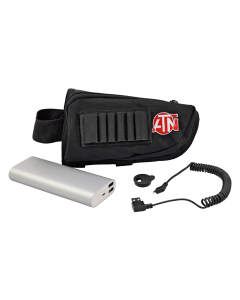 ATN Extended life Battery Pack 20000 mAh with usb cable, cap and Butt stock case