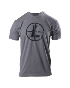 Leupold Distressed Reticle T-Shirt Graphite Heather Large Short Sleeve