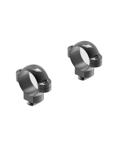 Leupold Dual Dovetail Scope Ring Set Medium 1" Black Gloss Steel