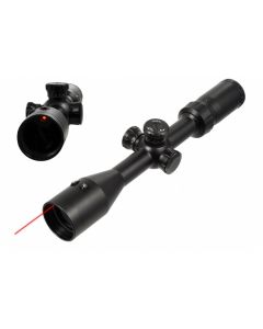 VISM Center Beam 3-9X42 MilDot Tactical Riflescope Integrated Red Laser