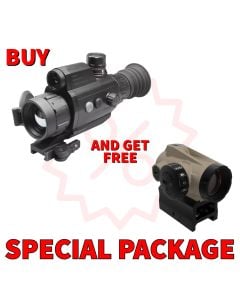 AGM VarmintV2 LRF 35-384 Thermal Imaging Rifle Scope with built-in Laser Range Finder, 20mK, 12 Micron, 384x288 (50 Hz), 35 mm lens. 