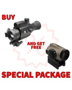 AGM VarmintV2 LRF 50-384 Thermal Imaging Rifle Scope with built-in Laser Range Finder, 20mK, 12 Micron, 384x288 (50 Hz), 50 mm lens Package