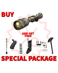 ATN ThOR 4 640 2.5-25X50 Smart HD Thermal Riflescope - Mossy Oak Elemants Terra Camo Package