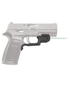 Crimson Trace LG420G Laserguard  5mW Green Laser with 532nM Wavelength & 50 ft Range Black Finish for Sig P320, M17, M18 (Except Subcompact Variant)